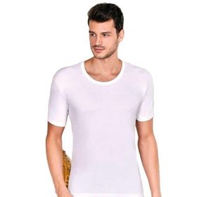 Berrak 1002 Açık Yaka 3'lü Beyaz Erkek Fanila