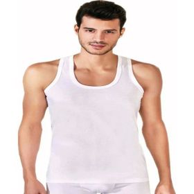 Berrak 1004 Pamuklu Klasik 3'lü Beyaz Erkek Atlet