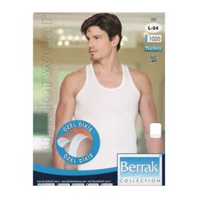 Berrak 1020 Beyaz Pamuk Erkek Atlet