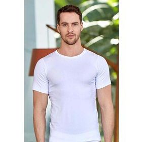 Berrak 1024 Erkek Likralı Süprem Kısa Kol Bisiklet Yaka T-shirt