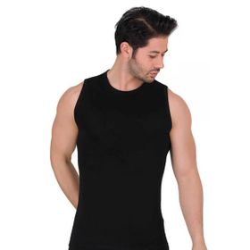 Berrak 1026 Elestan Kolsuz Body 3'lü Siyah Erkek Atlet