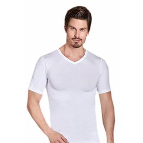 Berrak 1027 Erkek Likralı Süprem Kısa Kol V Yaka T-shirt