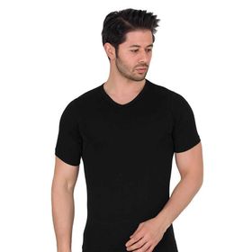 Berrak 1027 Erkek Likralı Süprem Kısa Kol V Yaka T-shirt
