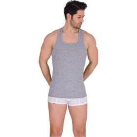 Berrak 1029 Likralı Süprem Rambo 6'lı Paket Gri Erkek Atlet