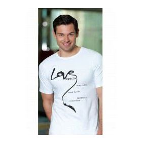 Berrak 1037 Love Baskılı Erkek T-shirt