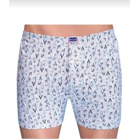 Berrak 1053 Desenli %100 Pamuklu 4'lü Paket Çoklu Erkek Boxer