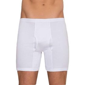 Berrak 1055 Paçalı Beyaz Erkek Boxer