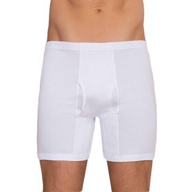 Berrak 1055 Paçalı Beyaz Erkek Boxer