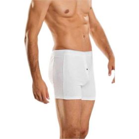 Berrak 1059 Likralı Düğmeli 6 Adet Beyaz Erkek Boxer