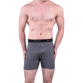 Berrak 1059 Likralı Düğmeli 6 Adet Füme Erkek Boxer