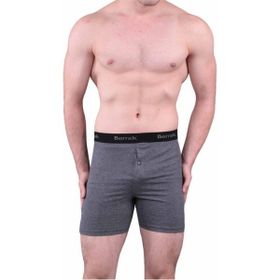 Berrak 1059 Likralı Düğmeli 6 Adet Füme Erkek Boxer