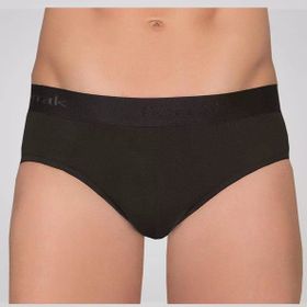 Berrak 1071 Beli Lastikli Pamuklu 3'lü Siyah Erkek Slip Külot