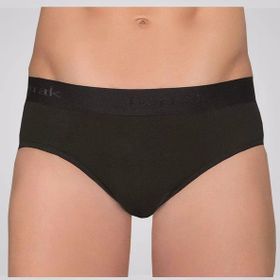 Berrak 1071 Beli Lastikli Pamuklu 3'lü Siyah Erkek Slip Külot
