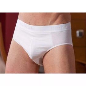 Berrak 1071 Beli Lastikli Pamuklu 6'lı Beyaz Erkek Slip Külot