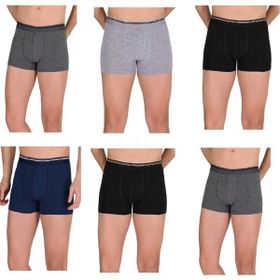 Berrak 1097 Likralı Çok Renkli 6'lı Paket Erkek Boxer