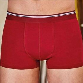 Berrak 1097 Likralı Düz 3'lü Bordo Erkek Boxer