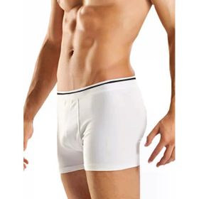 Berrak 1097 Likralı Esnek 6'lı Beyaz Erkek Boxer
