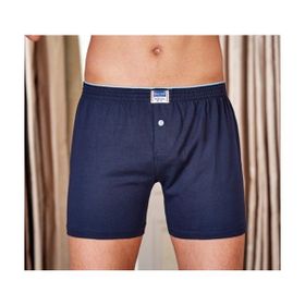 Berrak 1099 Düğmeli Penye 3'lü Lacivert Erkek Boxer