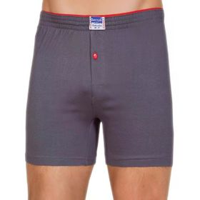 Berrak 1099 Düğmeli Penye 6'lı Füme Erkek Boxer