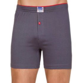 Berrak 1099 Düğmeli Penye 6'lı Gri Erkek Boxer
