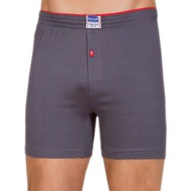 Berrak 1099 Düğmeli Penye 6'lı Gri Erkek Boxer