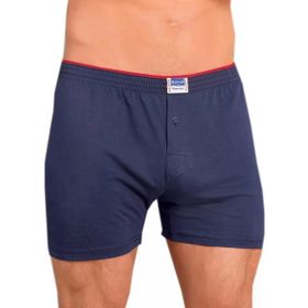 Berrak 1099 Düğmeli Penye 6'lı Lacivert Erkek Boxer