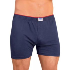 Berrak 1099 Düğmeli Penye 6'lı Lacivert Erkek Boxer