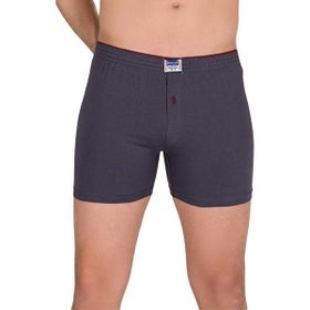 Berrak 1099 Penye Pamuklu Düğmeli 3'lü Füme Erkek Boxer