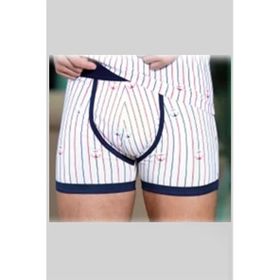 Berrak 1107 Çapa Ve Çizgi Baskı Erkek Boxer
