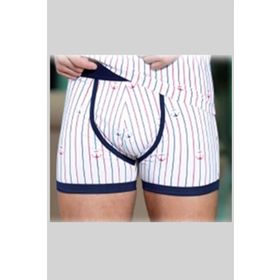 Berrak 1107 Çapa Ve Çizgi Baskı Erkek Boxer