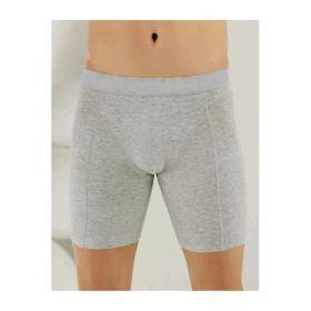 Berrak 1125 Likralı Uzun 3 Adet Gri Erkek Boxer