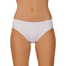 Berrak 2063 Ribana Biyeli Bikini 12'li Paket Beyaz Kadın Külot