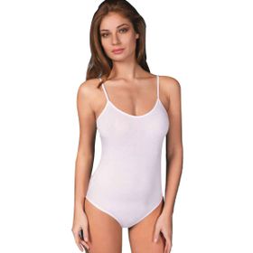 Berrak 2081 Beyaz Kadın Çıtçıtlı Body