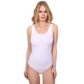 Berrak 2083 Beyaz Kadın Çıtçıtlı Body