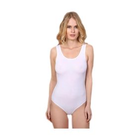 Berrak 2083 Beyaz Kadın Çıtçıtlı Body