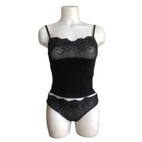 Berrak 2112 Brodeli İp Askılı Bikini Takım