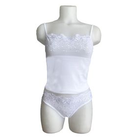 Berrak 2112 Brodeli İp Askılı Bikini Takım
