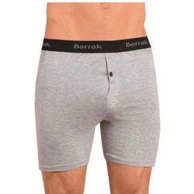 Berrak 42529 Düğmeli Likralı Uzun Paçalı 5'li Erkek Boxer