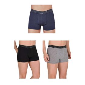 Berrak 4475 Çizgili 3 Adet Çok Renkli Erkek Boxer