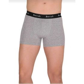 Berrak 4476 Likralı Modal 6'lı Gri Erkek Boxer