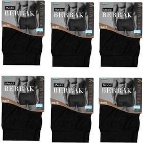 Berrak 4476 Modal 6'lı Siyah Erkek Boxer