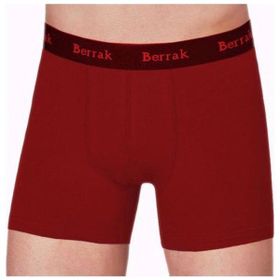 Berrak 4476 Modal Likralı 3'lü Bordo Erkek Boxer