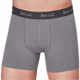 Berrak 4476 Modal Likralı 3'lü Gri Erkek Boxer