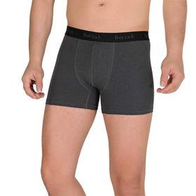 Berrak 4476 Pamuk Modal Likralı Koyu Gri Erkek Boxer