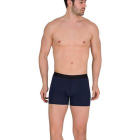 Berrak 4476 Pamuk Modal Likralı Lacivert Erkek Boxer