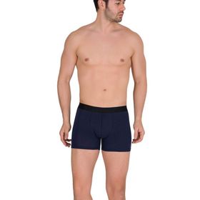 Berrak 4476 Pamuk Modal Likralı Lacivert Erkek Boxer