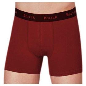 Berrak 4476 Premium Likralı Modal Penye Bordo Erkek Boxer