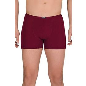 Berrak 4488 İnce Kemerli Likralı Bordo Erkek Boxer
