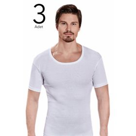 Berrak ELF568BER1002CCM3 Beyaz 3'lü Fanila
