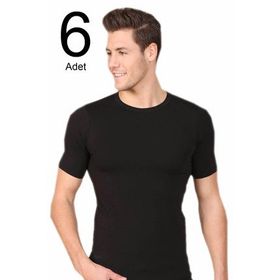 Berrak ELF568BER10246 Siyah 6'lı Fanila